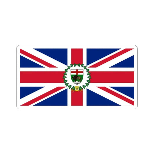 Flag of the Lieutenant-Governor of Manitoba 1905-1984 (Canada) STICKER Vinyl Kiss-Cut Decal 2 Inch White - The Sticker Space