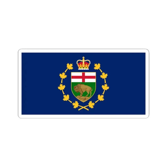Flag of the Lieutenant-Governor of Manitoba (Canada) STICKER Vinyl Kiss-Cut Decal 2 Inch White - The Sticker Space
