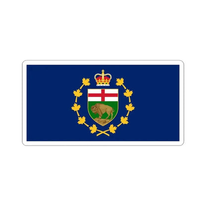 Flag of the Lieutenant-Governor of Manitoba (Canada) STICKER Vinyl Kiss-Cut Decal 3 Inch White - The Sticker Space