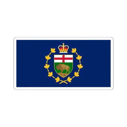 Flag of the Lieutenant-Governor of Manitoba (Canada) STICKER Vinyl Kiss-Cut Decal 4 Inch White - The Sticker Space