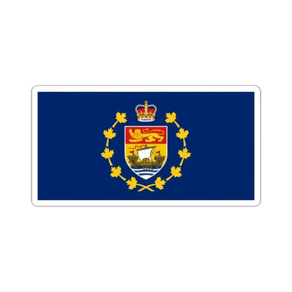 Flag of the Lieutenant-Governor of New Brunswick (Canada) STICKER Vinyl Kiss-Cut Decal 3 Inch White - The Sticker Space