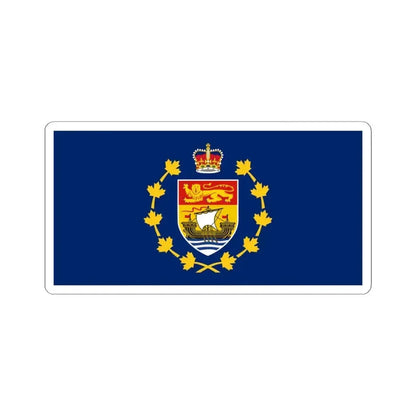 Flag of the Lieutenant-Governor of New Brunswick (Canada) STICKER Vinyl Kiss-Cut Decal 4 Inch White - The Sticker Space