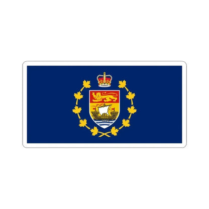 Flag of the Lieutenant-Governor of New Brunswick (Canada) STICKER Vinyl Kiss-Cut Decal 6 Inch White - The Sticker Space