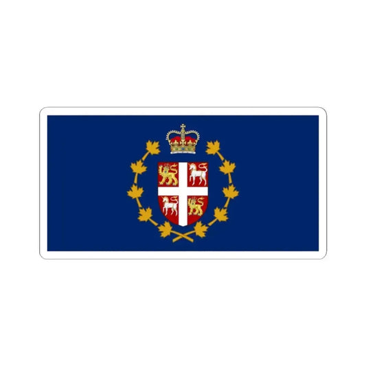 Flag of the Lieutenant Governor of Newfoundland and Labrador (Canada) STICKER Vinyl Kiss-Cut Decal 2 Inch White - The Sticker Space