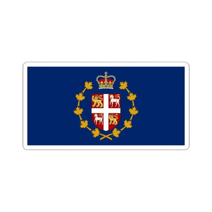 Flag of the Lieutenant Governor of Newfoundland and Labrador (Canada) STICKER Vinyl Kiss-Cut Decal 3 Inch White - The Sticker Space