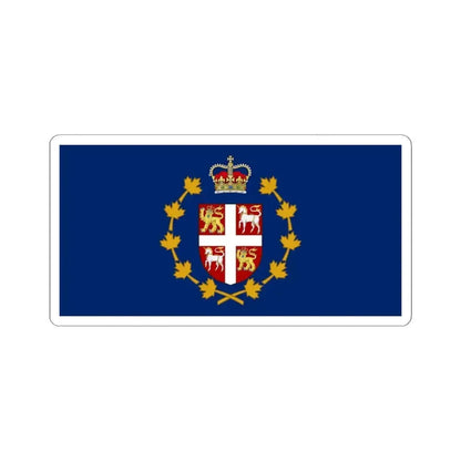 Flag of the Lieutenant Governor of Newfoundland and Labrador (Canada) STICKER Vinyl Kiss-Cut Decal 4 Inch White - The Sticker Space