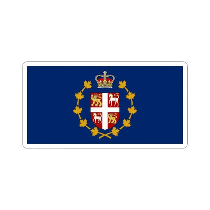 Flag of the Lieutenant Governor of Newfoundland and Labrador (Canada) STICKER Vinyl Kiss-Cut Decal 6 Inch White - The Sticker Space