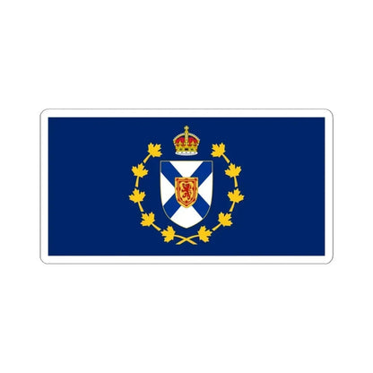 Flag of the Lieutenant-Governor of Nova Scotia (Canada) STICKER Vinyl Kiss-Cut Decal 4 Inch White - The Sticker Space