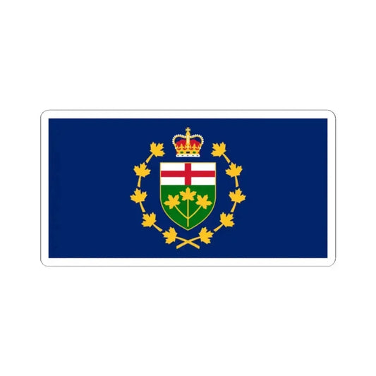 Flag of the Lieutenant-Governor of Ontario (Canada) STICKER Vinyl Kiss-Cut Decal 2 Inch White - The Sticker Space