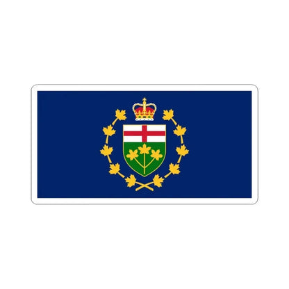 Flag of the Lieutenant-Governor of Ontario (Canada) STICKER Vinyl Kiss-Cut Decal 3 Inch White - The Sticker Space