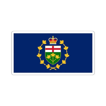 Flag of the Lieutenant-Governor of Ontario (Canada) STICKER Vinyl Kiss-Cut Decal 4 Inch White - The Sticker Space
