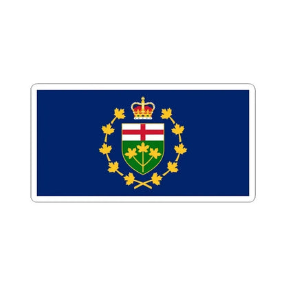 Flag of the Lieutenant-Governor of Ontario (Canada) STICKER Vinyl Kiss-Cut Decal 6 Inch White - The Sticker Space