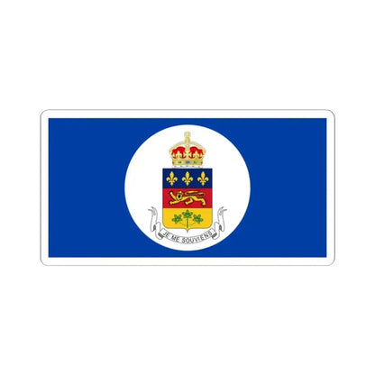 Flag of the Lieutenant-Governor of Quebec (Canada) STICKER Vinyl Kiss-Cut Decal 2 Inch White - The Sticker Space