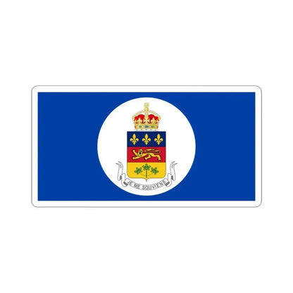 Flag of the Lieutenant-Governor of Quebec (Canada) STICKER Vinyl Kiss-Cut Decal 3 Inch White - The Sticker Space