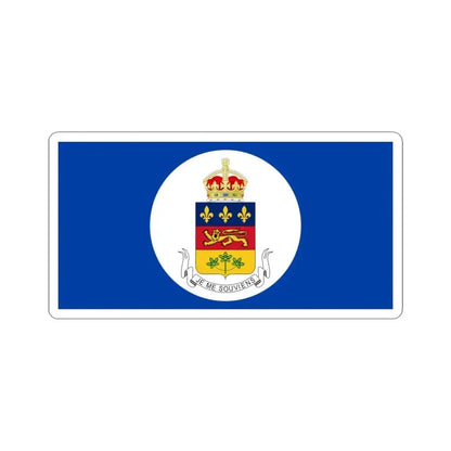 Flag of the Lieutenant-Governor of Quebec (Canada) STICKER Vinyl Kiss-Cut Decal 6 Inch White - The Sticker Space