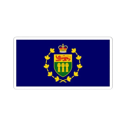 Flag of the Lieutenant-Governor of Saskatchewan (Canada) STICKER Vinyl Kiss-Cut Decal 2 Inch White - The Sticker Space