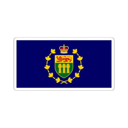 Flag of the Lieutenant-Governor of Saskatchewan (Canada) STICKER Vinyl Kiss-Cut Decal 4 Inch White - The Sticker Space