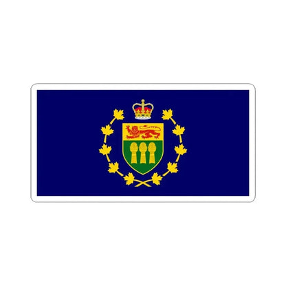 Flag of the Lieutenant-Governor of Saskatchewan (Canada) STICKER Vinyl Kiss-Cut Decal 6 Inch White - The Sticker Space