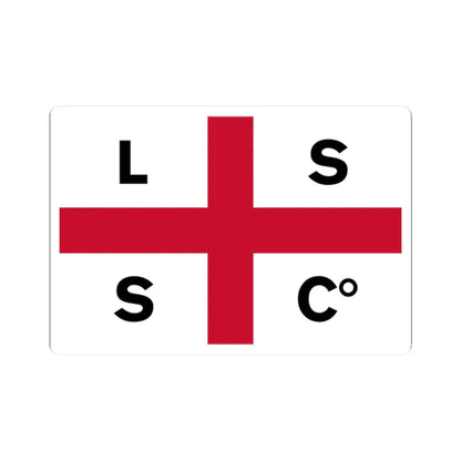 Flag of the Limerick Steamship Company (Ireland) STICKER Vinyl Kiss-Cut Decal 2 Inch White - The Sticker Space