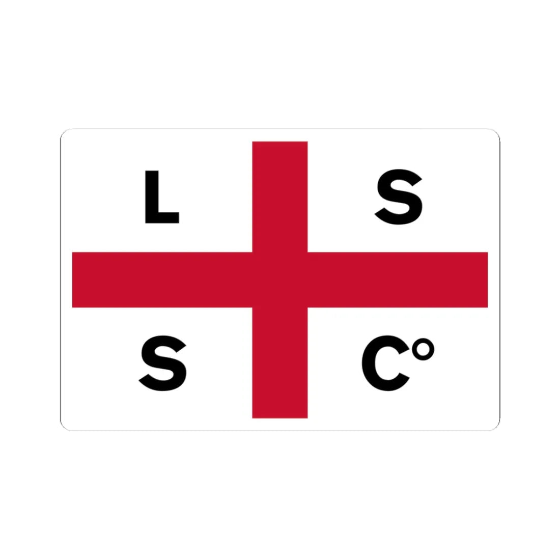 Flag of the Limerick Steamship Company (Ireland) STICKER Vinyl Kiss-Cut Decal 3 Inch White - The Sticker Space