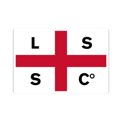 Flag of the Limerick Steamship Company (Ireland) STICKER Vinyl Kiss-Cut Decal 3 Inch White - The Sticker Space