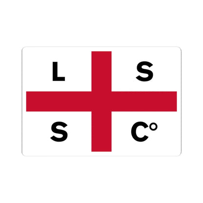 Flag of the Limerick Steamship Company (Ireland) STICKER Vinyl Kiss-Cut Decal 4 Inch White - The Sticker Space