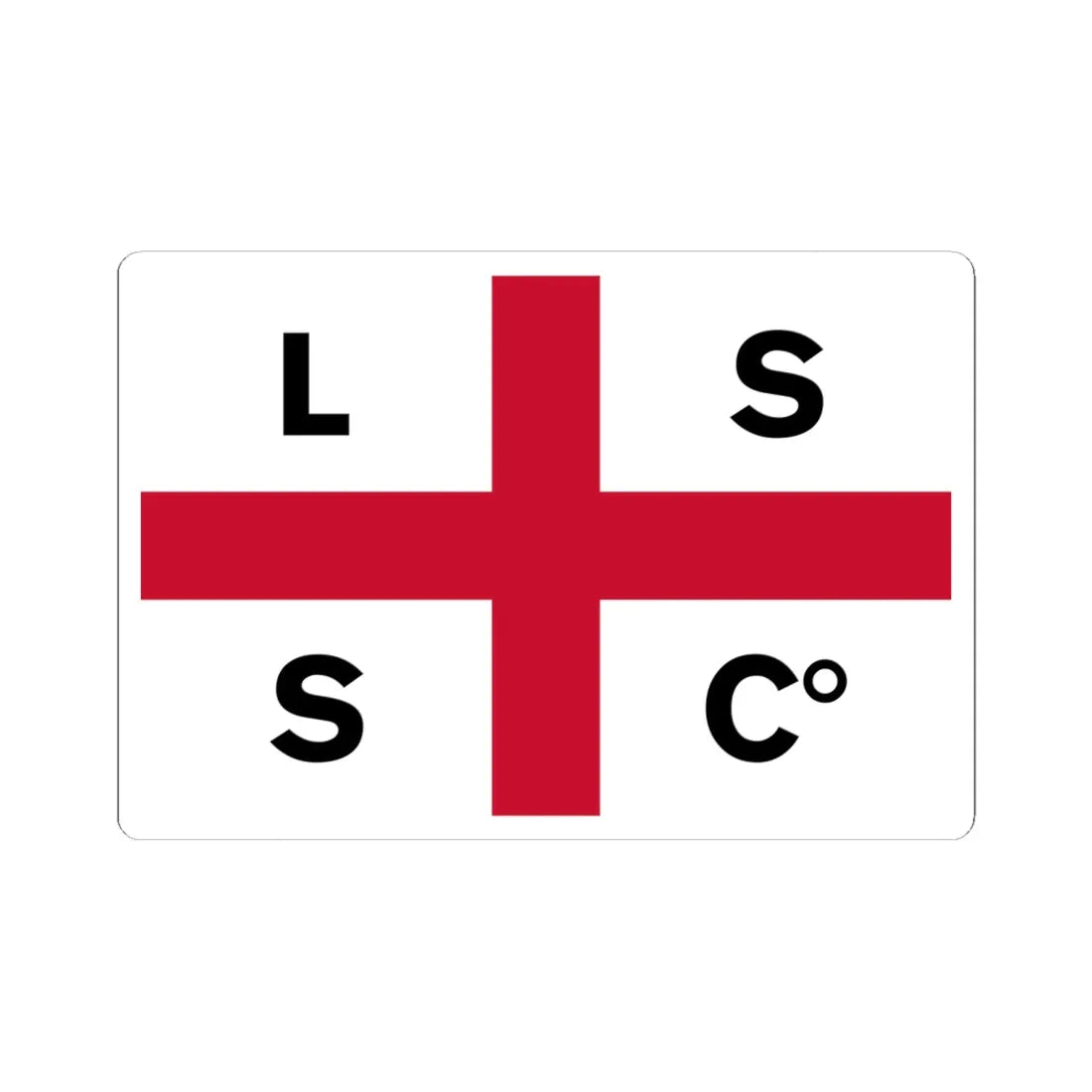 Flag of the Limerick Steamship Company (Ireland) STICKER Vinyl Kiss-Cut Decal 6 Inch White - The Sticker Space