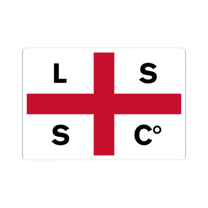 Flag of the Limerick Steamship Company (Ireland) STICKER Vinyl Kiss-Cut Decal 6 Inch White - The Sticker Space
