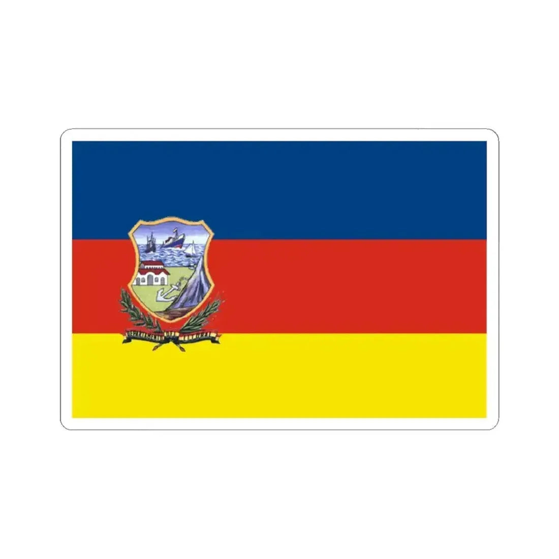 Flag of the Litoral Department (Bolivia) STICKER Vinyl Kiss-Cut Decal 4 Inch White - The Sticker Space