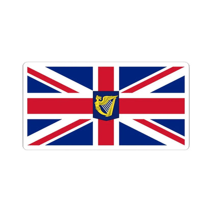 Flag of the Lord Lieutenant of Ireland (Ireland) STICKER Vinyl Kiss-Cut Decal 4 Inch White - The Sticker Space