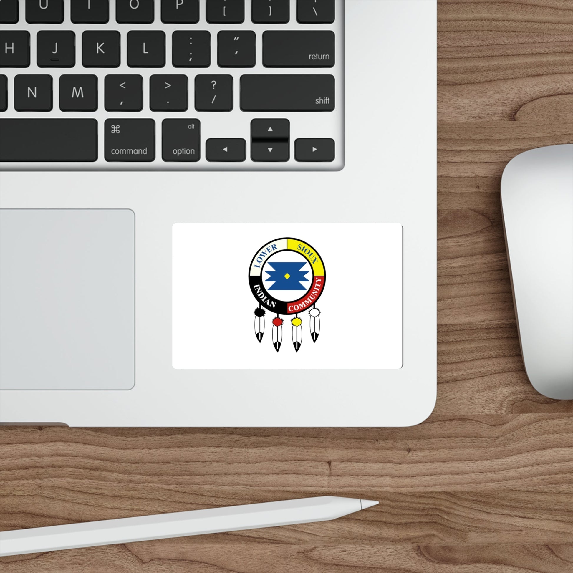 Flag of the Lower Sioux Indian Community STICKER Vinyl Die-Cut Decal-The Sticker Space