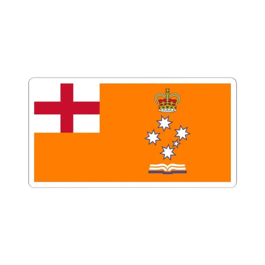 Flag of the Loyal Orange Institution of Victoria (Australia) STICKER Vinyl Kiss-Cut Decal 2 Inch White - The Sticker Space