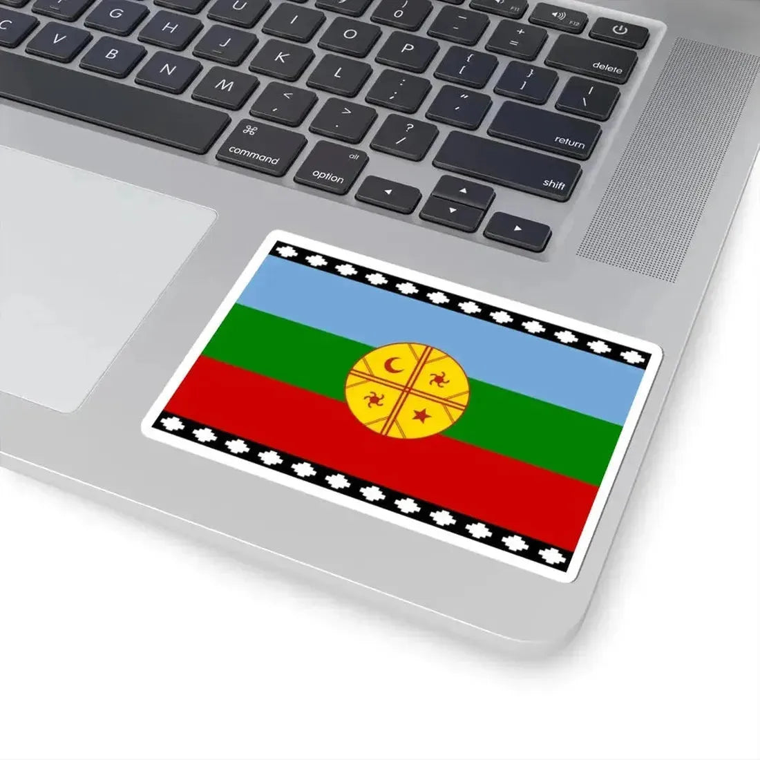 Flag of the Mapuches 1992 (Argentina) STICKER Vinyl Kiss-Cut Decal - The Sticker Space