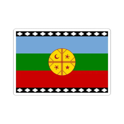 Flag of the Mapuches 1992 (Argentina) STICKER Vinyl Kiss-Cut Decal - The Sticker Space