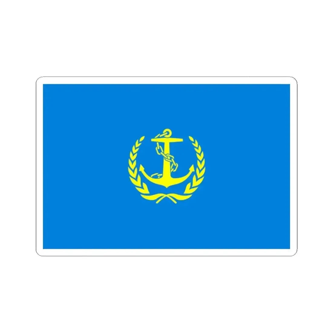 Flag of the Maritime Safety Administration of the Peoples Republic of China (China) STICKER Vinyl Kiss-Cut Decal 2 Inch White - The Sticker Space