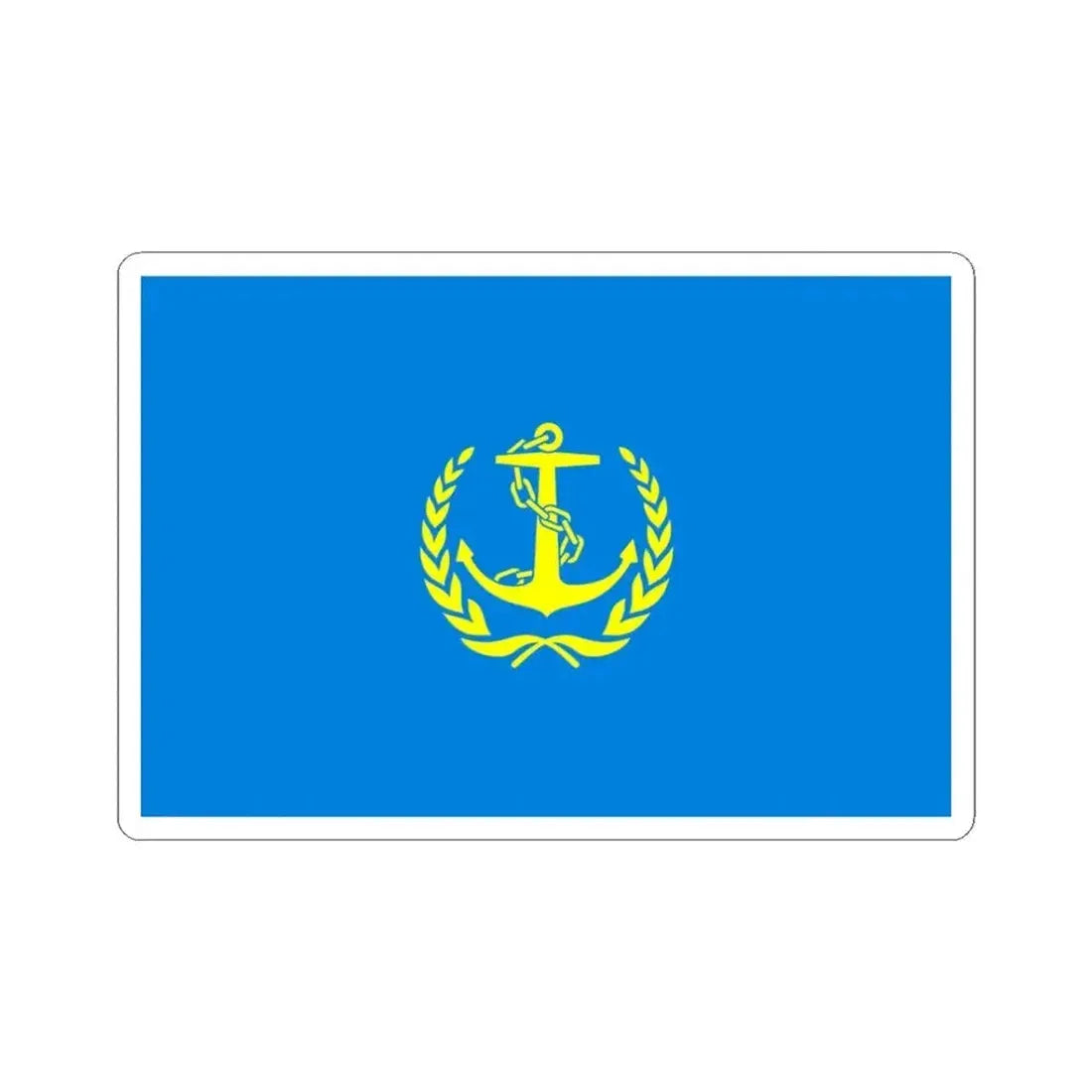 Flag of the Maritime Safety Administration of the Peoples Republic of China (China) STICKER Vinyl Kiss-Cut Decal 3 Inch White - The Sticker Space