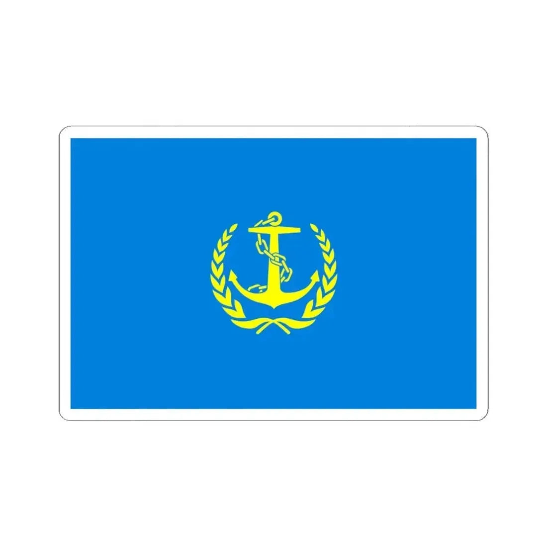 Flag of the Maritime Safety Administration of the Peoples Republic of China (China) STICKER Vinyl Kiss-Cut Decal 6 Inch White - The Sticker Space