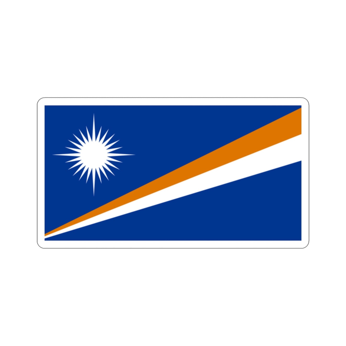 Flag of the Marshall Islands STICKER Vinyl Die-Cut Decal-2 Inch-The Sticker Space