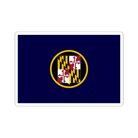 Flag of the Maryland National Guard (United States) STICKER Vinyl Kiss-Cut Decal 2 Inch White - The Sticker Space