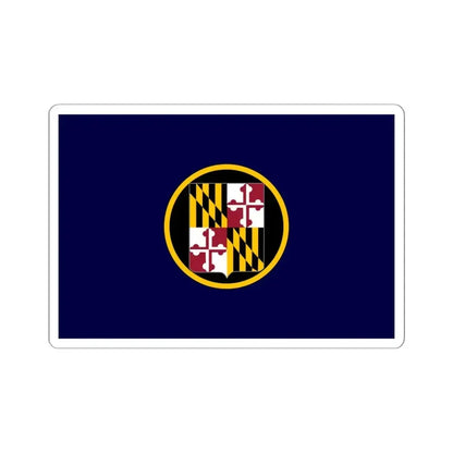 Flag of the Maryland National Guard (United States) STICKER Vinyl Kiss-Cut Decal 6 Inch White - The Sticker Space
