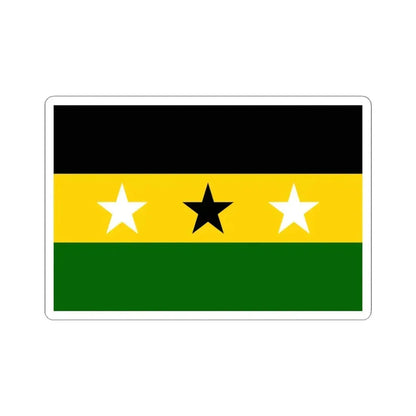 Flag of the Masalit (Chad) STICKER Vinyl Kiss-Cut Decal 4 Inch White - The Sticker Space