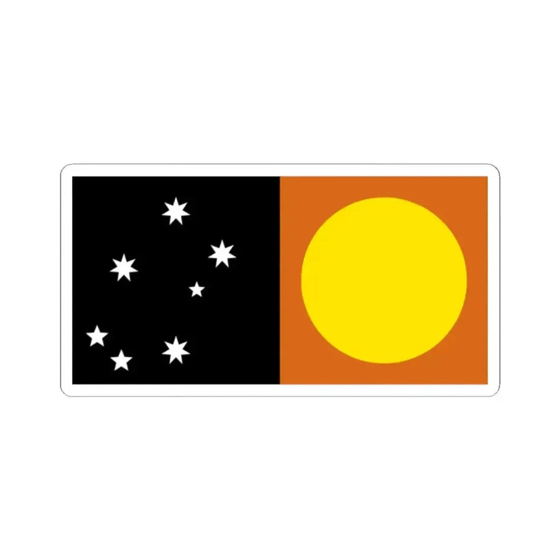 Flag of the MeeWee (Australia) STICKER Vinyl Kiss-Cut Decal 2 Inch White - The Sticker Space