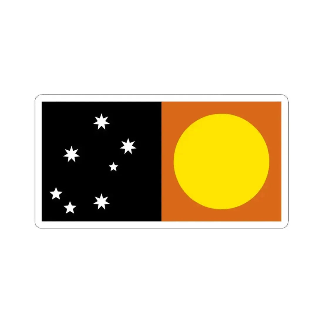 Flag of the MeeWee (Australia) STICKER Vinyl Kiss-Cut Decal 3 Inch White - The Sticker Space