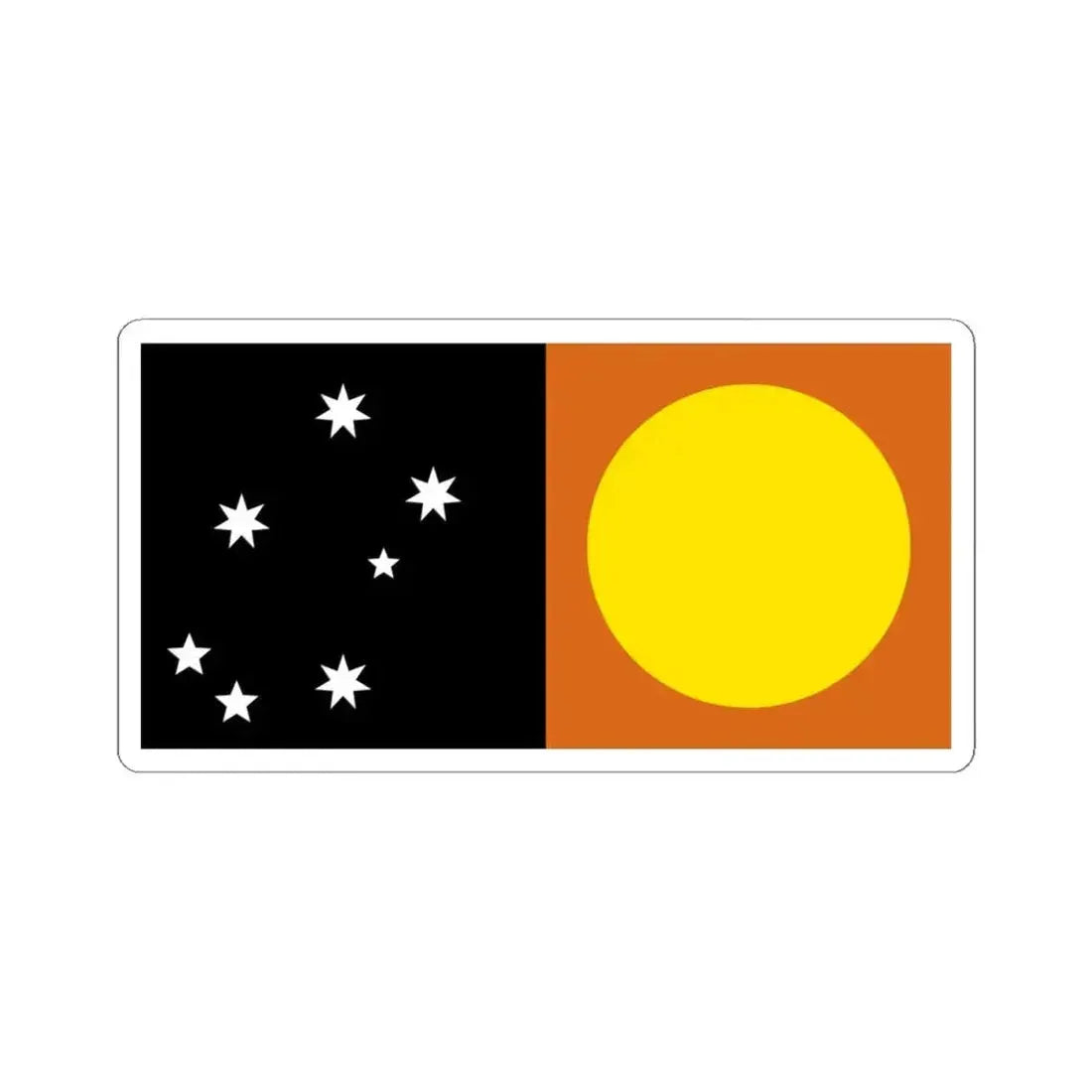 Flag of the MeeWee (Australia) STICKER Vinyl Kiss-Cut Decal 4 Inch White - The Sticker Space