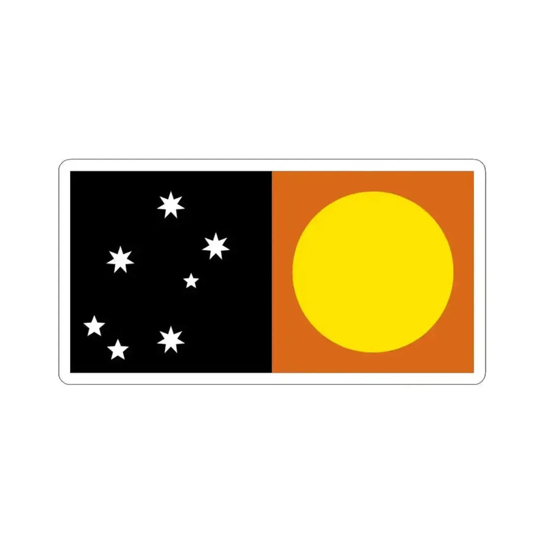 Flag of the MeeWee (Australia) STICKER Vinyl Kiss-Cut Decal 6 Inch White - The Sticker Space