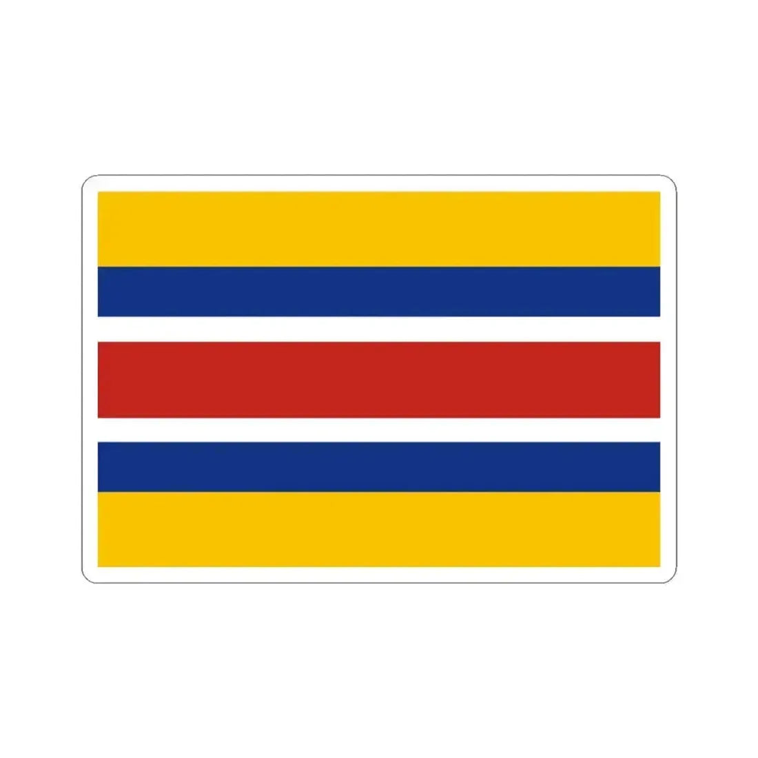 Flag of the Mengjiang (China) STICKER Vinyl Kiss-Cut Decal 3 Inch White - The Sticker Space