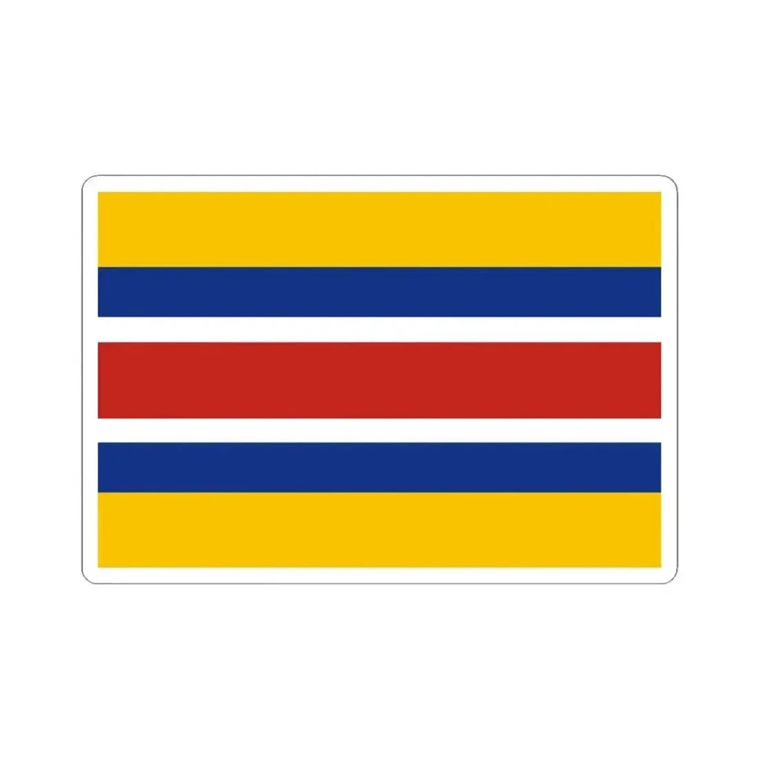 Flag of the Mengjiang (China) STICKER Vinyl Kiss-Cut Decal 4 Inch White - The Sticker Space