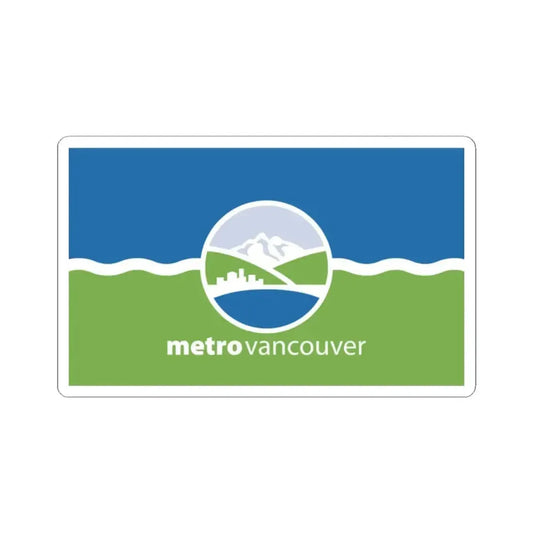 Flag of the Metro Vancouver Regional District (Canada) STICKER Vinyl Kiss-Cut Decal 2 Inch White - The Sticker Space