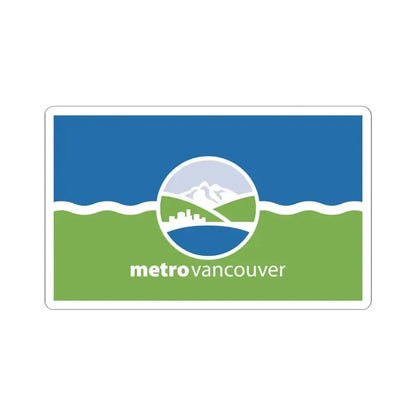 Flag of the Metro Vancouver Regional District (Canada) STICKER Vinyl Kiss-Cut Decal 6 Inch White - The Sticker Space