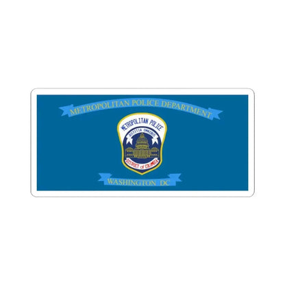 Flag of the Metropolitan Police Department of the District of Columbia (United States) STICKER Vinyl Kiss-Cut Decal 2 Inch White - The Sticker Space